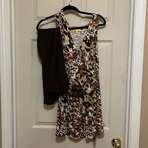 Legging out fit. Brown multi.